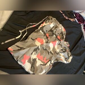 SHEIN Gray and Pink Camouflage Pants